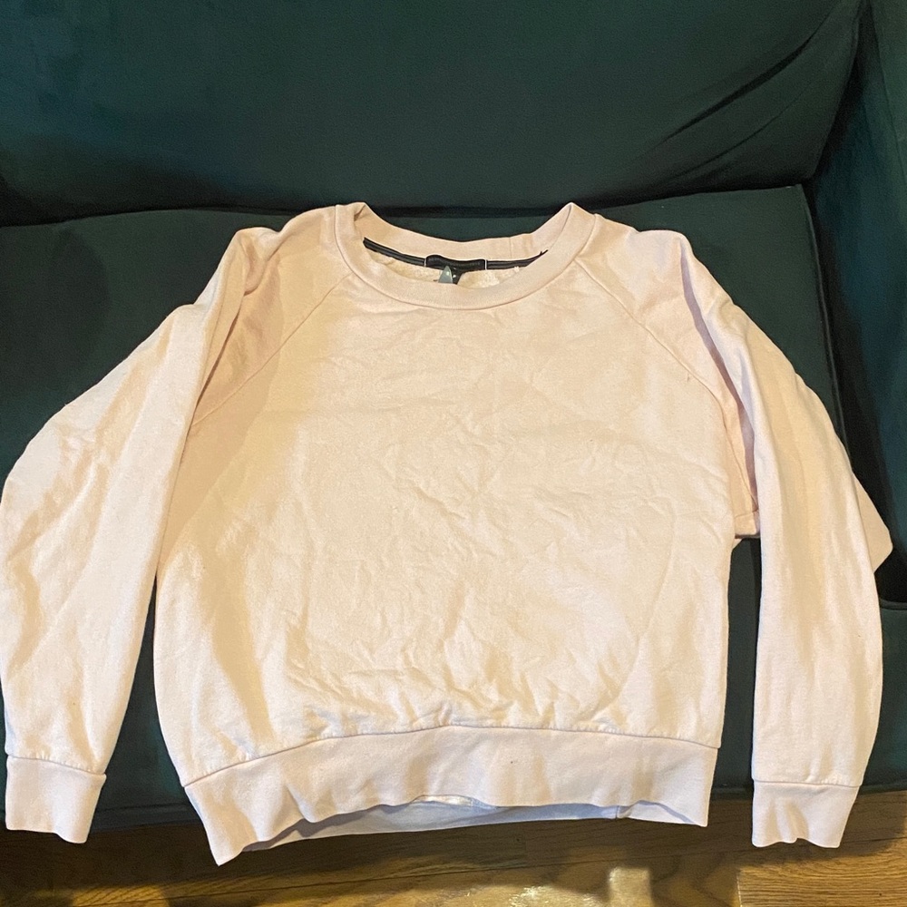 RYU pale pink crewneck hoodie